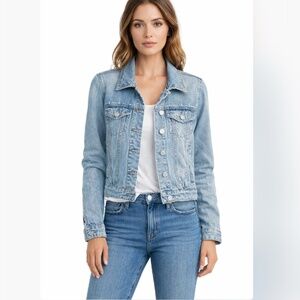 Blank NYC Classic Denim Button Up Jean Jacket Light Wash Size Small